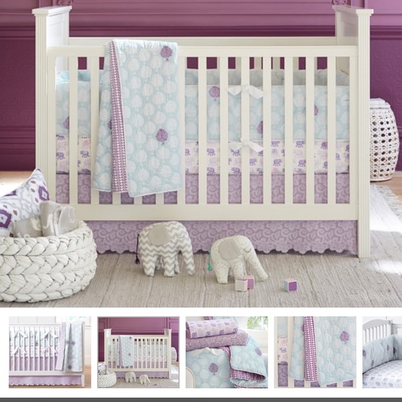 Pottery Barn Kids Other - Pottery Barn Stella Bedding Crib Bumper